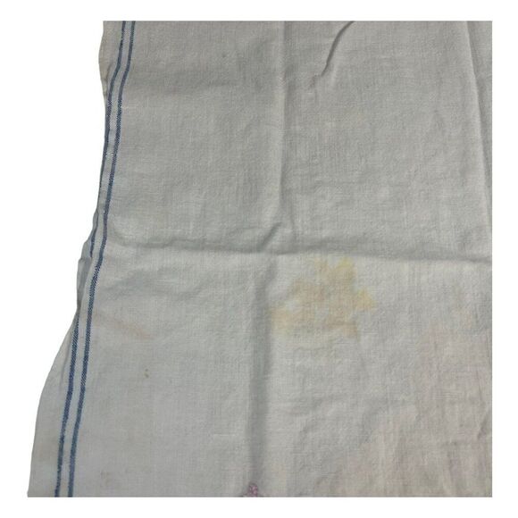 Tea Sugar And Coffee Jar Vintage Embroidered Kitchen Towel Cottage Core SEE - Picture 3 of 5